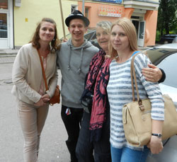 Mit Oksana, Lena & Claus in Pskow
